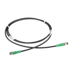 Phoenix Contact Male 4 way M8 to Female 4 way M8 Sensor Actuator Cable, 1.5m