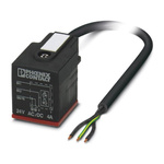 Phoenix Contact Straight Male 3 way DIN 43650 Form A to Unterminated Sensor Actuator Cable, 5m