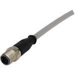 HARTING Male 12 way M12 to Unterminated Sensor Actuator Cable, 1m