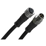 Brad from Molex Straight Female 4 way M12 to Straight Male 4 way M12 Sensor Actuator Cable, 5m