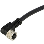 Brad from Molex Right Angle Female 4 way M8 to Unterminated Sensor Actuator Cable, 4m