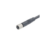 Binder Straight Female 3 way M5 to Unterminated Sensor Actuator Cable, 2m
