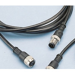 Binder Straight Female 4 way M12 to Straight 4 way M12 Sensor Actuator Cable, 2m