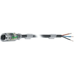 Phoenix Contact Straight Female 4 way M12 to Unterminated Sensor Actuator Cable, 3m