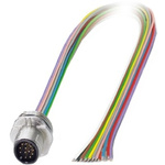Phoenix Contact Male 12 way M12 to Sensor Actuator Cable, 500mm