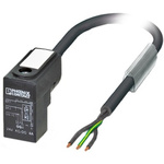 Phoenix Contact Male 3 way DIN 43650 Form C to Sensor Actuator Cable, 3m