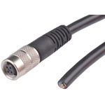 Binder Female 4 way M9 to Unterminated Sensor Actuator Cable, 2m