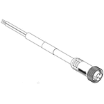 Molex Straight Female 3 way 7/8 in Circular to Unterminated Sensor Actuator Cable, 1.8m