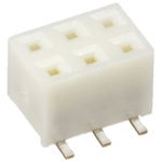 Hirose, A3 2mm Pitch 6 Way 2 Row Straight PCB Socket, Surface Mount, Solder Termination