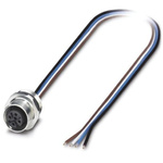 Phoenix Contact Female 4 way M12 to Unterminated Sensor Actuator Cable, 5m