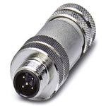 Phoenix Contact Circular Connector, 5 Contacts, Cable Mount, M12 Connector, Plug, Male, IP67, SACC Series