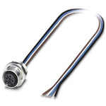 Phoenix Contact Female 4 way M12 to Sensor Actuator Cable, 500mm