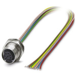 Phoenix Contact Straight Female 8 way M12 to Unterminated Sensor Actuator Cable, 5m