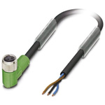 Phoenix Contact Right Angle Female 3 way M8 to Unterminated Sensor Actuator Cable, 5m