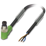 Phoenix Contact Right Angle Male 3 way M8 to Unterminated Sensor Actuator Cable, 1.5m
