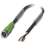 Phoenix Contact Straight Female 4 way M8 to Unterminated Sensor Actuator Cable, 10m