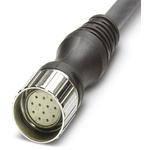 Phoenix Contact Female 12 way M23 to Sensor Actuator Cable, 5m