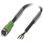 Phoenix Contact Straight Female 3 way M8 to Unterminated Sensor Actuator Cable, 10m
