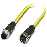 Phoenix Contact Straight Female 4 way M12 to Straight Male 4 way M12 Sensor Actuator Cable, 500mm