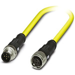 Phoenix Contact Straight Female 5 way M12 to Straight Male 5 way M12 Sensor Actuator Cable, 1.5m