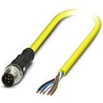 Phoenix Contact Straight Male 5 way M12 to Unterminated Sensor Actuator Cable, 2m