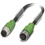 Phoenix Contact Straight Female 5 way M12 to Straight Male 5 way M12 Sensor Actuator Cable, 3m