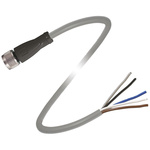 Pepperl + Fuchs Straight Female 5 way M12 to Unterminated Sensor Actuator Cable, 5m