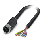 Phoenix Contact Female 8 way M12 to Sensor Actuator Cable, 2m