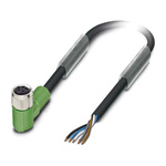 Phoenix Contact Right Angle Female 5 way M8 to Sensor Actuator Cable, 5m