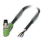 Phoenix Contact Right Angle Male 3 way M8 to Sensor Actuator Cable, 5m