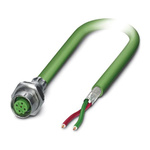 Phoenix Contact Male 2 way M12 to Sensor Actuator Cable, 2m