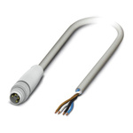 Phoenix Contact Male 4 way M8 to Sensor Actuator Cable, 10m
