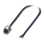 Phoenix Contact Female 3 way M8 to Sensor Actuator Cable, 1m
