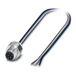 Phoenix Contact Male 4 way M12 to Sensor Actuator Cable, 500mm