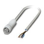 Phoenix Contact Female 4 way M12 to Sensor Actuator Cable, 3m