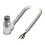 Phoenix Contact Male 4 way M12 to Sensor Actuator Cable, 3m