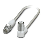 Phoenix Contact Male 4 way M12 to Female 4 way M12 Sensor Actuator Cable, 3m