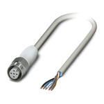 Phoenix Contact Female 5 way M12 to Sensor Actuator Cable, 3m