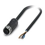 Phoenix Contact Female 4 way M12 to Sensor Actuator Cable, 2m
