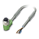 Phoenix Contact Female 4 way M12 to Sensor Actuator Cable, 3m