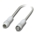 Phoenix Contact Male 5 way M12 to Female 5 way M12 Sensor Actuator Cable, 3m