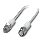 Phoenix Contact Male 5 way M12 to Female 5 way M12 Sensor Actuator Cable, 3m