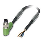 Phoenix Contact Right Angle Male 4 way M8 to Sensor Actuator Cable, 10m
