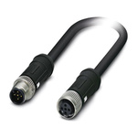 Phoenix Contact Male 5 way M12 to Female 5 way M12 Sensor Actuator Cable, 5m
