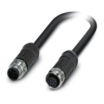 Phoenix Contact Male 8 way M12 to Female 8 way M12 Sensor Actuator Cable, 5m