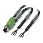 Phoenix Contact Male 3 way M8 to Sensor Actuator Cable, 10m