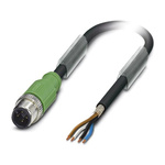 Phoenix Contact Male 4 way M12 to Sensor Actuator Cable, 10m