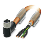 Phoenix Contact Female 4 way M12 to Unterminated Sensor Actuator Cable, 5m