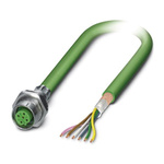 Phoenix Contact Female 5 way M12 to Bus Cable, 500mm