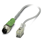 Phoenix Contact Male 2 way M12 to 2 way Festo ZC Sensor Actuator Cable, 3m